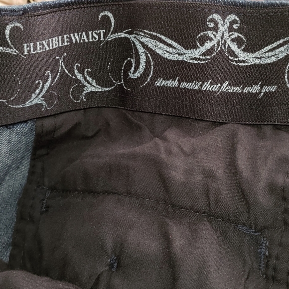 Khakis & Co Stretch Dark Wash Blue Jeans, Size 12 - Picture 4 of 7